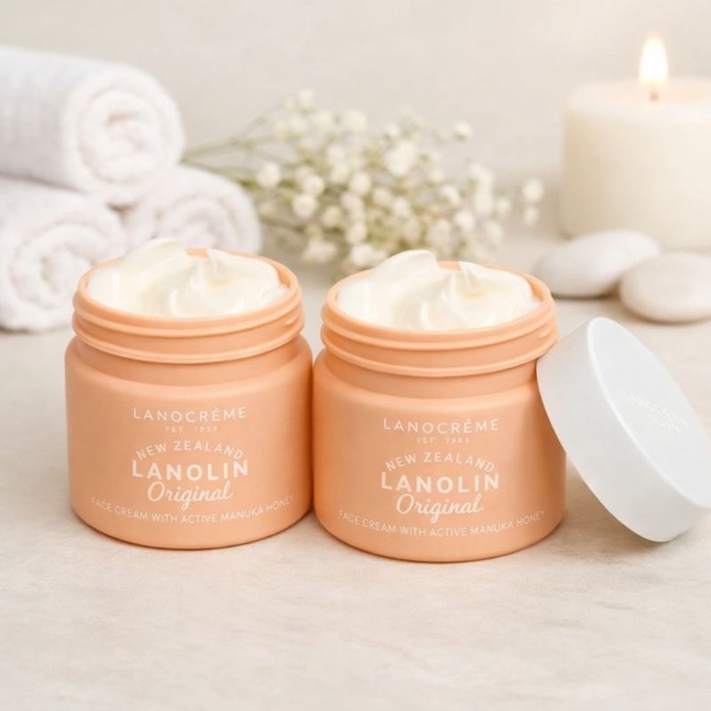 Lot 2 Lanocrème Lanolin Face Cream Manuka Honey 3.5oz 100g New Sealed